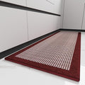 PADOOR Kitchen Mats for Floor, Non Slip Washable, Rubber Backed Christmas Runner Super Absorbent Long Xmas Floor Mat, 20'x70' Red
