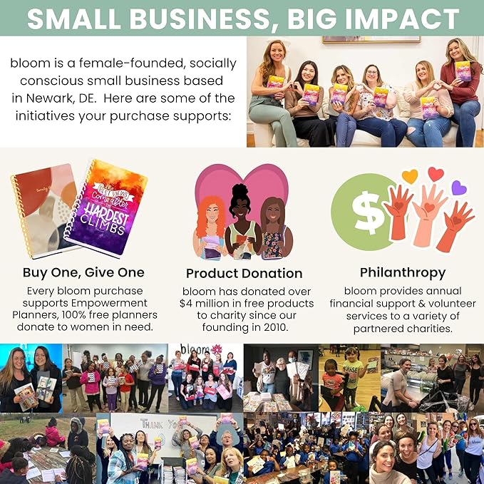 bloom daily planners HARDCOVER 2026 Planner (January to December) - 8.5” x 11” Weekly & Monthly Dated Agenda Organizer Book with Stickers & Tabs - Butterfly Garden