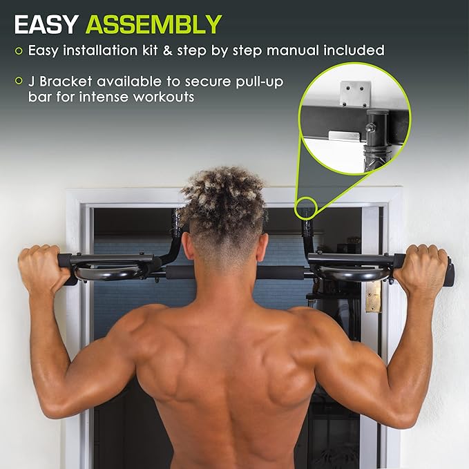 ProsourceFit Pull Up Bar for Multi Use Fitness & Home Gym Exercise