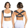 BackEmbrace Posture Corrector for Women and Men - Made in USA - Slim and Adjustable Shoulder Brace - Back Brace for Back Pain Relief - Lightning Bolt XL