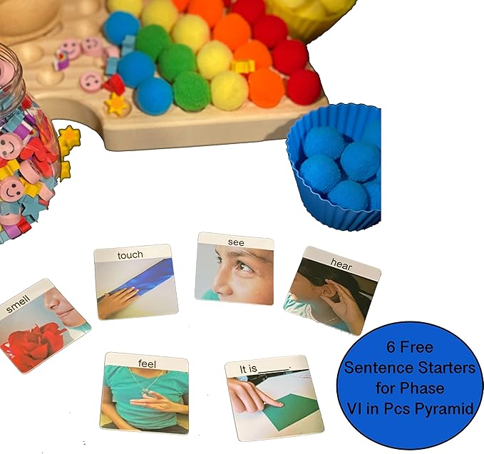 Smile4Autism Small 1.5"x1.5" Loose Visual Picture Cards, Receptive and Expressive Language, Speech Articulation Therapy, ASD, ADD, ADHD, Apraxia, & Stroke Patients. (Real Photos 162 Pcs., Plastic)