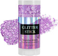 Mysense Lavender Body Glitter Stick, Light Purple Face Hair Glitter Gel for Kids, Festival Rave Outfit Accessories for Women, Sparkling Mermaid Sequins Chunky Glitter Makeup, 0.56oz