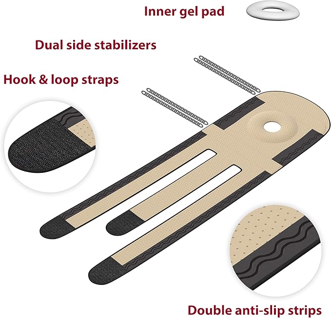 KARM Plus Size Knee Brace for Women & Men Plus Size - Adjustable Knee Support Brace for Meniscus Tear, Arthritis Pain, Compression with Side Stabilizers - Obese People (4XL/5XL/6XL Beige)