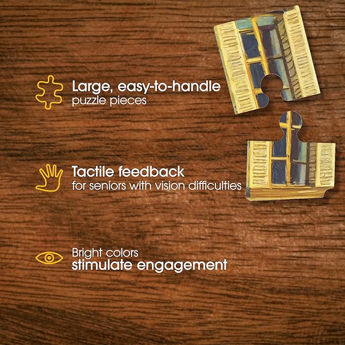 Keeping Busy Object Large Piece Puzzles for Seniors | 3 Pack | Dementia Activities for Seniors Game Solve in 3 Steps Dementia Products for Elderly Alzheimers Products for Elderly Alzheimers Activities