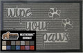 GORILLA GRIP 100% Waterproof All-Season WeatherMax Doormat US Designed Natural Rubber, Stain and Fade Resistant, Low Profile Indoor Outdoor Door Mats, Easy Clean Patio Mat, 17x29, Stone Paws