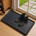 Rubber Boot Tray for Entryway, Multipurpose Boot Mat, Shoe Tray, Shoe Mat for Indoor and Outdoor, 16x27.5, Black