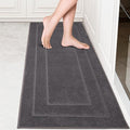 PURRUGS Machine Washable Kitchen Runner Rug 24" x 59", Non-Slip/Skid Hallway Runner Rug, Super Absorbent Soft Area Rug for Kitchen, Hallway & Laundry, Grey