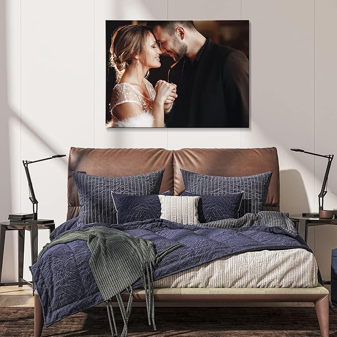 Canvas Prints with Your Photos (Framed 8x6) Personalized Canvas Pictures for Wall Art Digitally Customized Prints with Your Photo Custom Photo Gifts for Home Decor Print Photos Service from Amazon