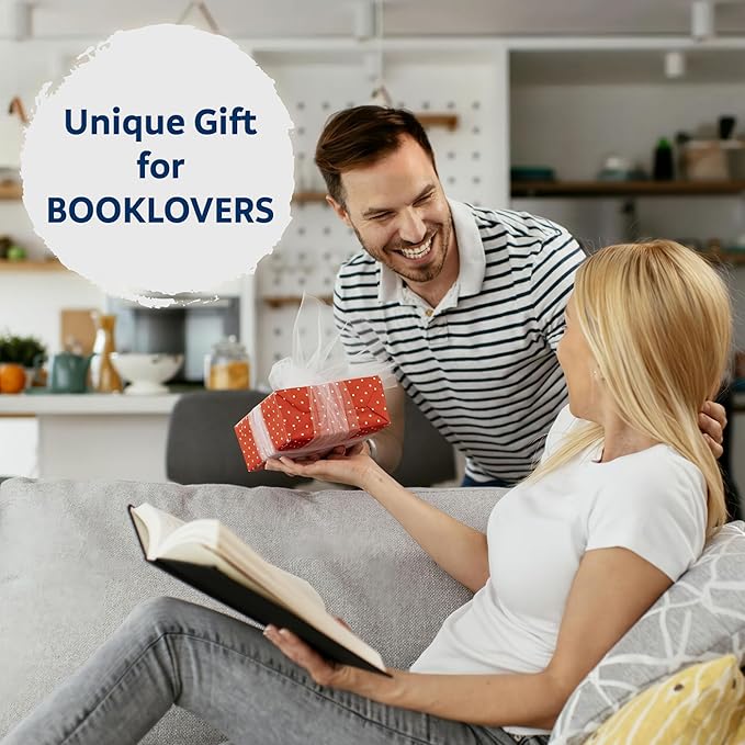 Bat Thumb Book Page Holder, Smooth Finish Walnut Wood Book Holder for Reading, Ideal Book Reader Gifts & Reading Accessories,Book Worm Gifts for Women, Thumb Book Page Holder - Book Lover Gifts