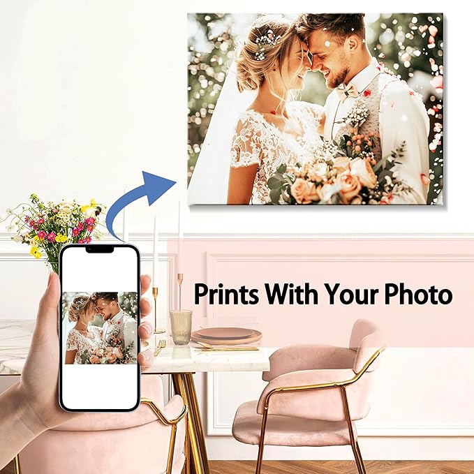 Canvas Prints with Your Photos (Framed 24x18) Personalized Canvas Pictures for Wall Art Digitally Customized Prints with Your Photo Custom Photo Gifts for Home Decor Print Photos Service from Amazon