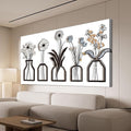 Canvas Wall Art Decor Large Modern Black and White Wall Art Decoratiions Abstract White Flower Wall Art Prints Large Art Work for Wall Decor Pictures for Living Room Home Office Decor 29" X 58"