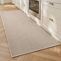 AMOAMI Kitchen Mats for Floor, Non Slip Washable Kitchen Rugs Absorbent Quick Dry and Easy to Clean, Kitchen Runner Rugs for Kitchen in Front of Sink, 20“*47”, Beige