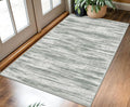 KOZYFLY Modern Abstract 3x5 Area Rug Washable Bedroom Rug Grey Green, Large Throw Entry Mat Non-Slip Stain Resistant Carpet Dining Room Rug with Soft Low Pile for Living Room Kitchen Bath Office