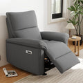 Wall Hugger Power Recliner Chair, Zero Wall Electric Recliner Chairs with USB Port, Snowflake Velvet Space Saving Large Recliner for Living Room, RV, Home Theater