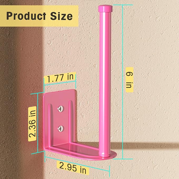 2 Pack Hat Racks for Baseball Caps, Stainless Steel Hat Organizer for Baseball Cap, Hat Holder Storage Organizer, Hat Hanger Strong Adhesive/Wall Drilled for Door, Bedroom, Closet(Pink 6 in)