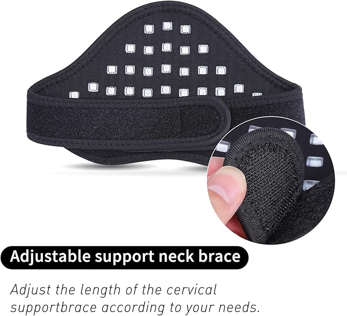 Infrared &Red Light Therapy Devices: Pain Relief 850NM LED Neck Pain Fatigue Light Therapy Warp Pad Home Use FDA Cleared Device