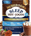 Venture Pal Mushroom Hot Cocoa Powder with Magnesium Glycinate, L-Theanine & Reishi to Calm & Relax, Natural Sleep Aids for Adults Melatonin 3mg, Unsweetened Hot Chocolate for Deep Sleep, 30 Servings