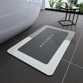 Bath Mat Rugs Non Slip Quick Dry Bathroom Mats Super Absorbent Rubber Bath Mats Fit Under Door, Bathroom Rugs Shower Mat for Bathroom, Bathtub, Shower and Sink (20"x32", Grey)