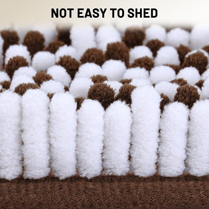 Ultra-Soft Bathroom Rug Set, 2-Piece – Absorbent, Non-Slip, Machine Washable Bath Mats for Bathroom, Shower, Sink, Kitchen （20" x 32" + 17" x 24"）
