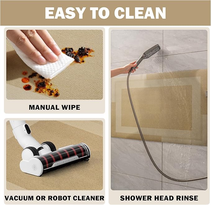Extra Long Non Slip Bathroom Runner Bath Mat, Rubber Backing Ultra Thin Bath Rug Fit Under Door Quick Dry Super Absorbent Washable Shower Mat for Bathroom Floor Bathtub Sink, Brown 17"x47"