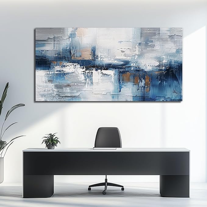 KELIYUAN Modern Fashion Minimalism Abstract Painting Wall Art For Living Room Large Canvas Wall Decor For Office Bedroom Decoration Mural Inspiration Wall Pictures Artwork Room Home Decor 30 x60 in