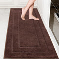 PURRUGS Machine Washable Kitchen Runner Rug 32" x 70", Non-Slip/Skid Hallway Runner Rug, Super Absorbent Soft Area Rug for Kitchen, Hallway & Laundry, Rolled Packaging, Brown