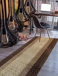 Custom Size Hallway Runner Rug Brown Color 31 inch Wide Select Your Length Non-Slip (Skid Resistance) Rubber Backing 24 feet x 31 inch