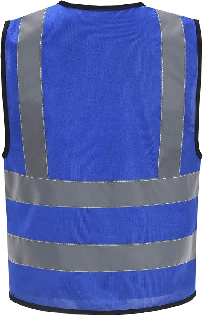 AYKRM 12 colour High visibility viz vest hi vis viz reflective work construction safety vest (XS-8XL)