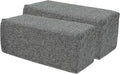 2 Pack Couch Arm Rest Pillow, 8''x8''x20'' Linen Cover, High Density Foam Armrest Cushion, Removable & Washable Elbow Support for Sofa, Bed, and Armchair (Dark Grey)