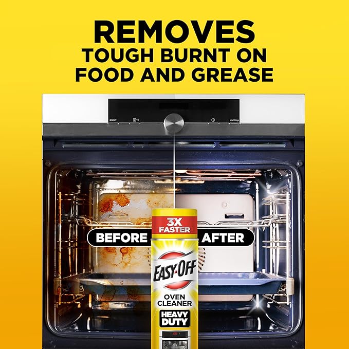 Easy-Off Heavy Duty Oven Cleaner, Regular Scent 87 oz (6 Cans x 14.5 oz)