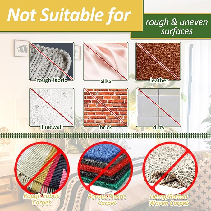 TEUVO 11cm(4.3") X 6M(19.7FT) Non Slip Couch Cushion Grips Holders Mattress Pads Strips Keep Mattress Bed Sheet Sofa Couch Cushion from Sliding Self Adhesive Hook and Loop Tape for Mattress Furniture