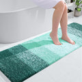 OLANLY Bathroom Runner Rugs 59x20, Extra Soft Absorbent Microfiber Bath Rugs, Rubber Backing, Quick Dry, Washable Bath Mats for Bathroom Floor, Tub and Shower, Home Decor Accessories, Blackish Green