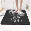 Joyhalo Shower Mat Bathtub Mat Non Slip, Bathmats Non Slip, Quick Drying Foot Scrubber Loofah Mats for Shower, Tub, Bathroom, Home, 24x24inch, Black