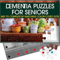 Keeping Busy 35 Piece Kitchen Dementia Puzzles for Seniors | Color Coded with Templates Easy Puzzles for Dementia Patients Gifts for Elderly Women in Nursing Home & Men Gift for Nursing Home Residents