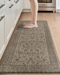 DEXI Kitchen Mats for Floor Cushioned, 23x59 Extra Large Wide Runner Rug Non Slip, Waterproof Soft Comfort Standing Padded Anti Fatigue Decorative, Brown