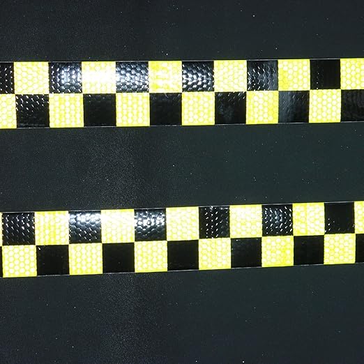 Reflective Tape 2 inch X 166 feet, Outdoor Waterproof Hazard Conspicuity Safety Warning Industrial Marking Tape