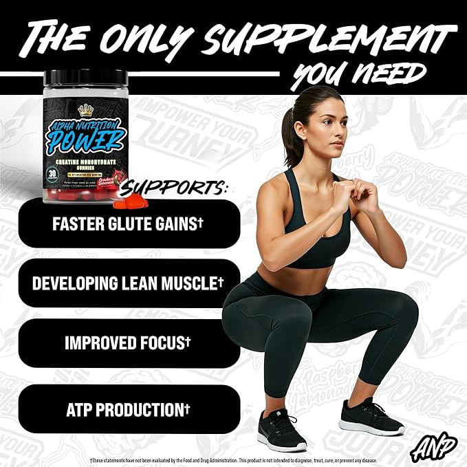 Creatine Monohydrate Gummies 5g - Strawberry-Watermelon Flavored Creatine for Men and Women - Supplement for Muscle Gain, Energy, Pre and Post Workout, Recovery, (120 Gummies)