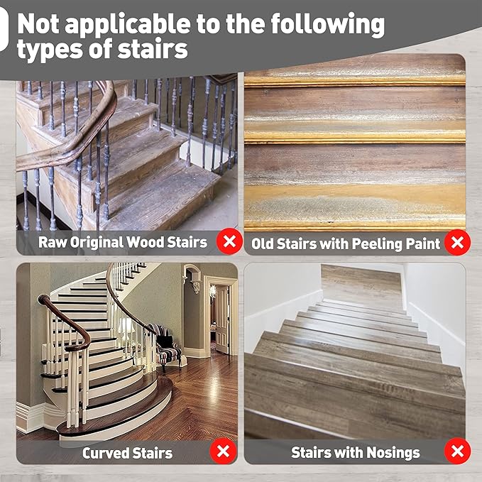 PURE ERA Bullnose Carpet Stair Treads Set Tape Free Non-Slip Indoor Stair Protectors Pet Friendly Rugs Covers Soft Skid Resistant Washable Reusable 9.5" x 30"(14 Pieces,Dark Gray)