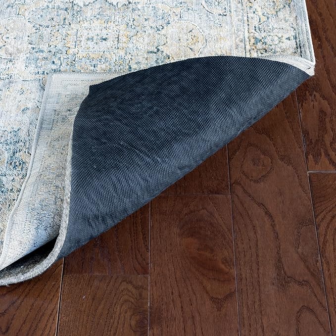 RUGPADUSA - Dual Surface - 3'x5' - 3/8" Thick - Felt + Rubber - Enhanced Non-Slip Rug Pad - Adds Comfort and Protection - for Hard Surface Floors