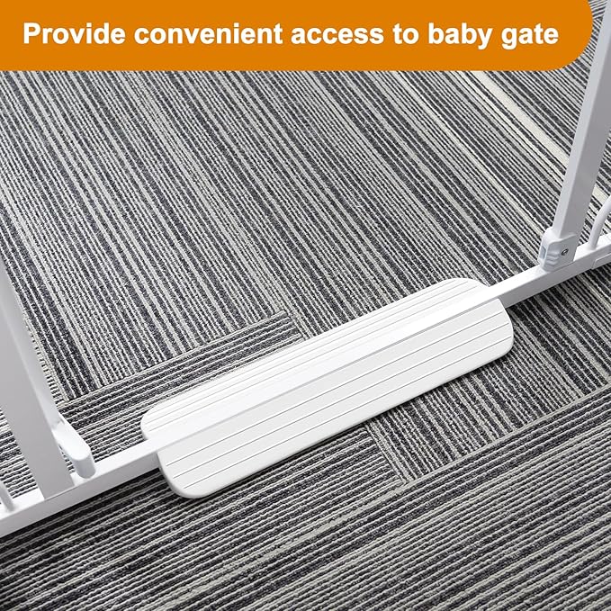 Support Feet for Baby/Pet/Dog Gate, Reinforcement Accessories, Suitable for Stairs/Hallway/Doorways, Avoid Tripping, Easy Walk Through