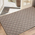 Azadx 2'x4' Front Entryway Door Mat Non Slip Indoor Door mats Washable Entry Mats Welcome Doormat Dirt Trapper for House Entry Low Profile Doormat Indoor Entrance Mat
