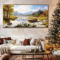 Mofutinpo Fall Mountain Landscape Wall Art - Nature Forest Canvas Art for Living Room, Bedroom & Dining Room - Framed Paintings for Wall Decor - Large Scenic Artwork for Home 20x40IN
