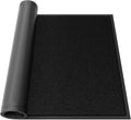 Large Front Door Mat, 48" x 72" Heavy Duty Outdoor Indoor Mats to Trap Dirt and Moisture, Non-Slip Waterproof Doormat Inside Entrance, Washable Welcome Mats for Home Entryway（Black）