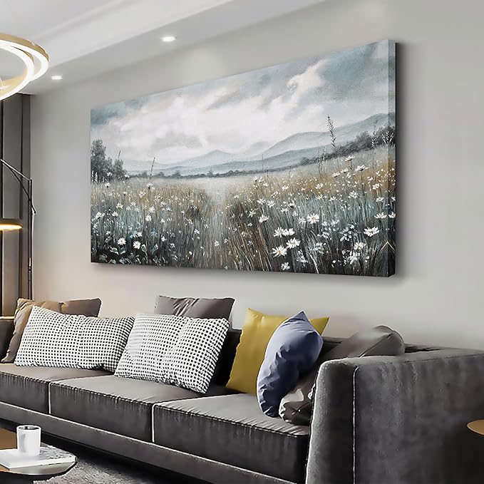 Glvzygy Canvas Wall Art Vintage Wall Decor Classical Painting Canvas Prints Vintage Floral Wall Art for Home Room Bathroom Decor Living and Office Home Decor 20"x40"