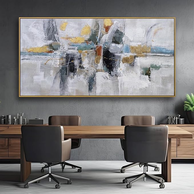 Abstract Wall Art Colorful Canvas Wall Art Living Room Decorations Large Wall Art Office Decor Abstract Watercolor For Home Bedroom Decor Kitchen Artwork 29x58 Inch With Framed