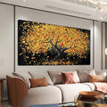 Dimpaga Canvas Wall Art Decor Artwork for Walls Black and Gold Wall Art Decor Tree of Life Wall Art Pictures for Living Room Modern Tree Wall Art Prints Art Work for Home Office Wall Decor 20" X 40"