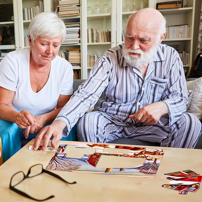 Keeping Busy Object Large Piece Puzzles for Seniors | 3 Pack | Dementia Activities for Seniors Game Solve in 3 Steps Dementia Products for Elderly Alzheimers Products for Elderly Alzheimers Activities