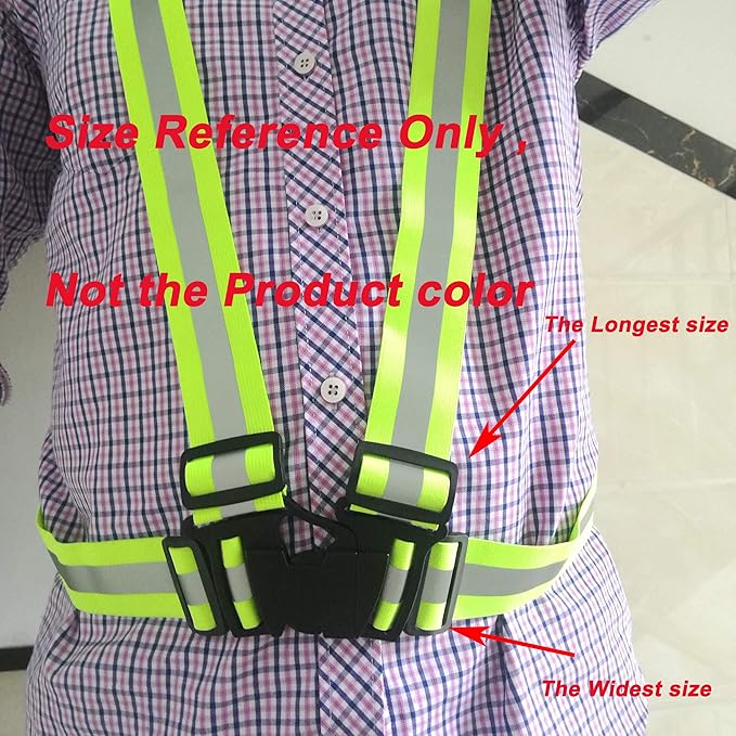 zojo Reflective Vest | Lightweight, Adjustable & Elastic | Safety & High Visibility for Running, Jogging, Walking,Cycling | Fits Outdoor Clothing (Pack of 10, Mixture Neon Orange & Yellow)