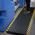 FEATOL Anti Fatigue Mat Industrial, Ergonomic Standing Floor Mat for Work for Stand -Safety Support for Leg & Back Pain(Yellow Border, 24" x 36", 1PC)