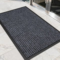 Non-Slip Waterproof Rubber Door Mat, 3' x 5' Commercial Floor Mat for High Traffic Areas, Easy Clean Low Profile, for Entrance, Indoor/Outdoor, Office, Patio, Garage